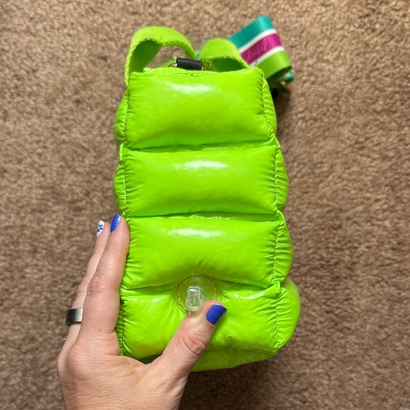 Betsey Johnson Neon Green Puffer Bag - Picture 3 of 4
